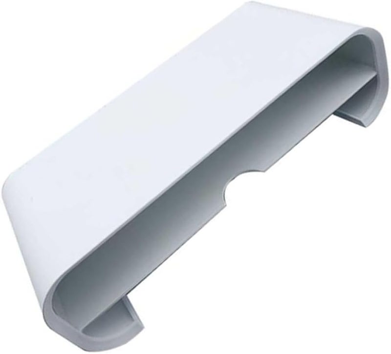 Black Monitor Stand Riser with Storage Shelf Ergonomic Desktop Organizer for Office Use - Image 1